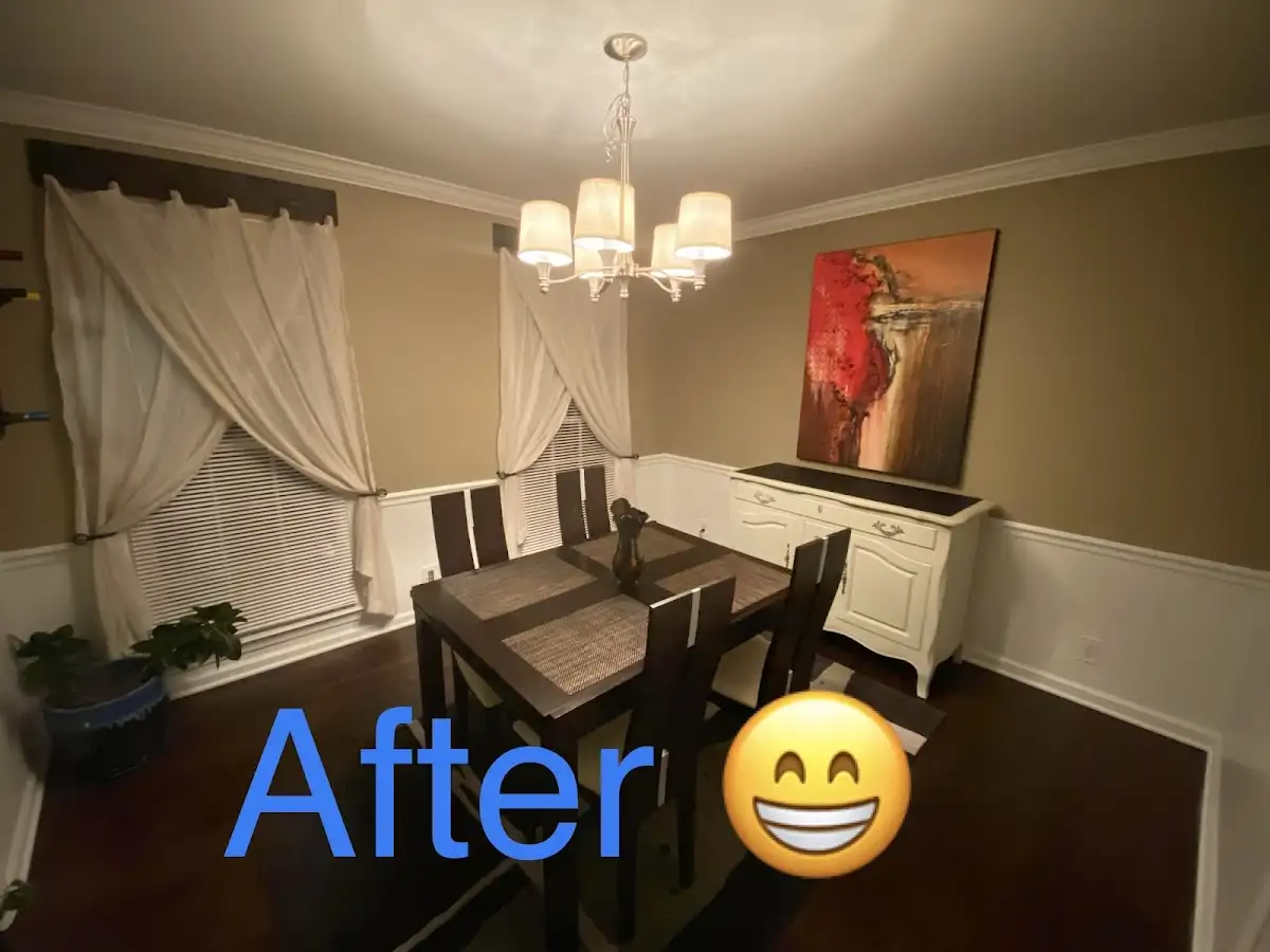 Professional dining room restoration after water damage in Greenbriar